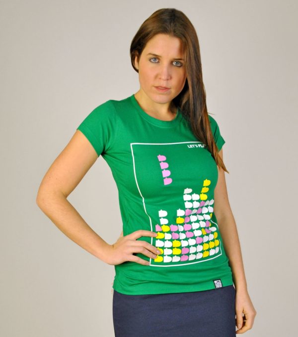 T-Shirt Tetris bottle green