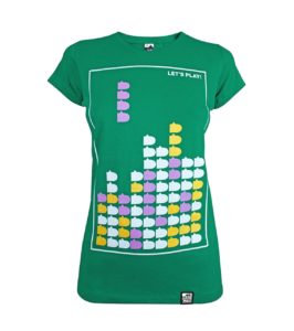 T-Shirt Tetris in Flaschengrün – Bild 2