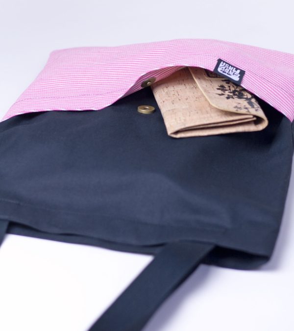 Baumwolltasche Miss Candy mit Außenfach – Bild 2