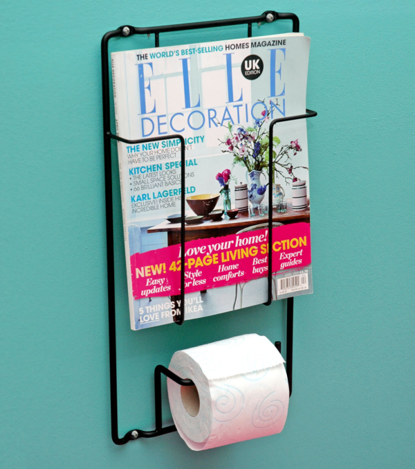 Toilettenpapierhalter Schwarz – Bild 2