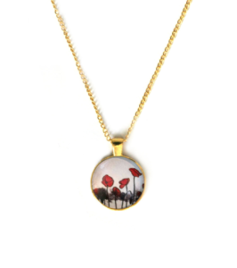 Necklace Field of Poppies - Image 2