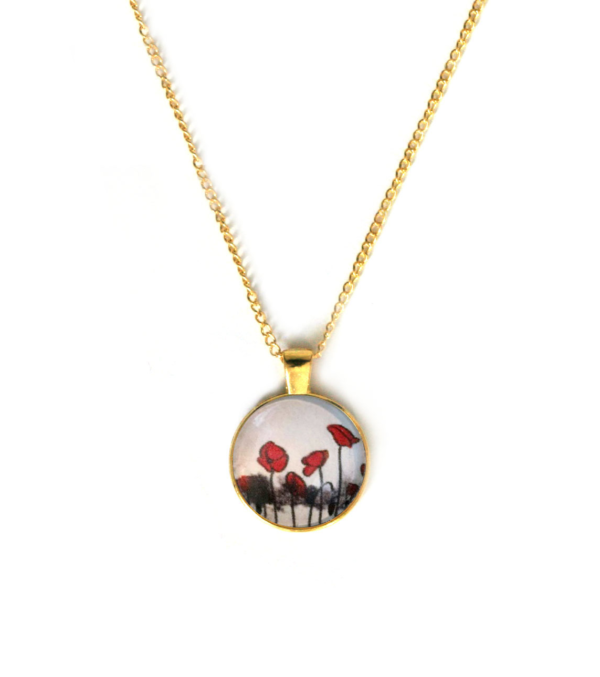 Necklace Field of Poppies - Image 2