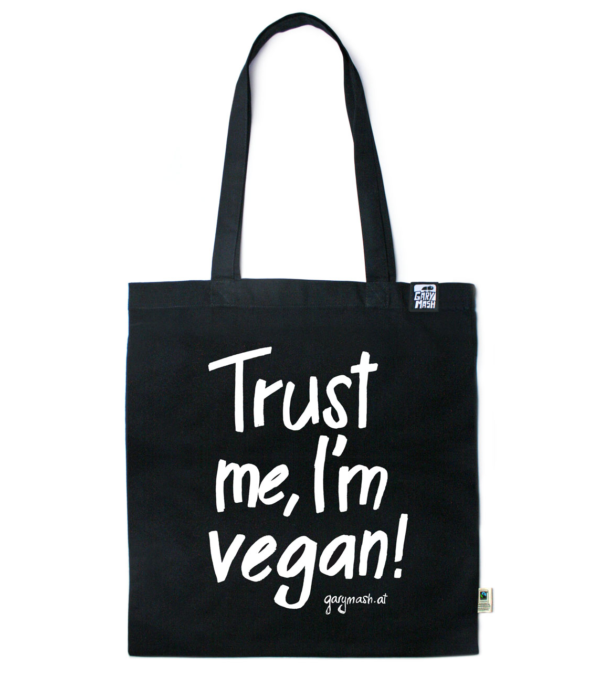 Cotton bag Trust me, I'm vegan!