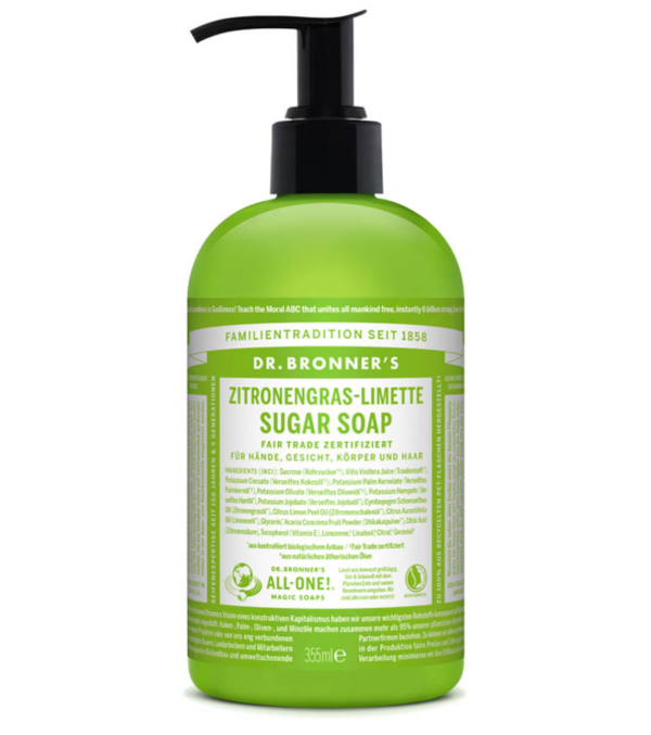Sugar Soap Lemongrass-Lime, 355 ml