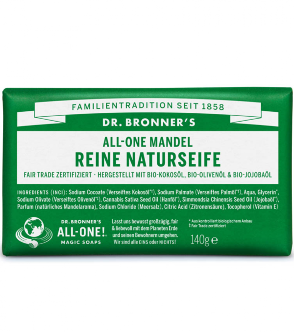 Pure natural soap almond, 140 g