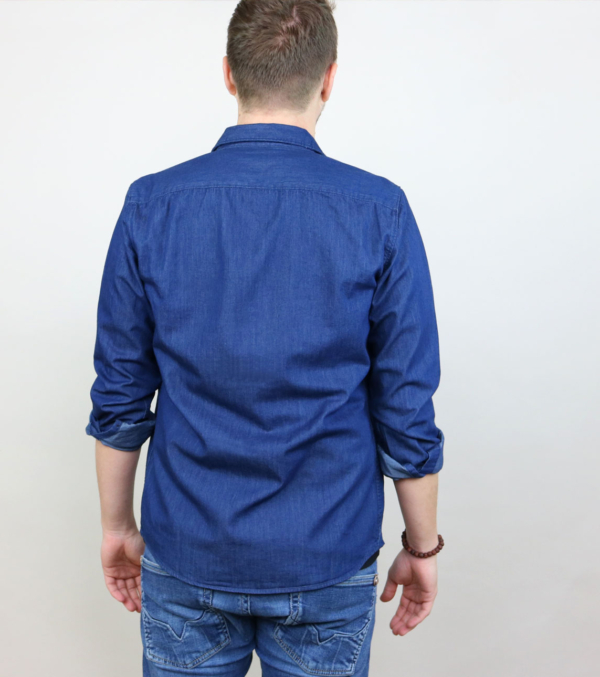 Jeanshemd Denim Lover Dunkelblau – Bild 6