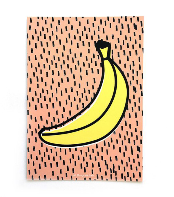A4 Poster banana with mounting - Image 2