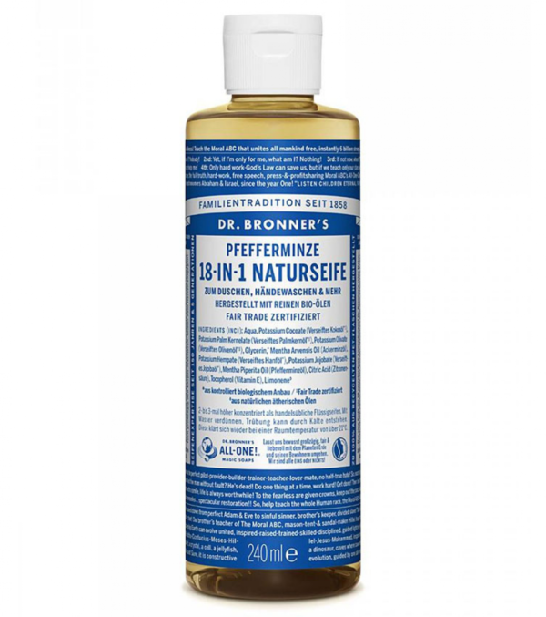 Organic Soap Peppermint, 240 ml