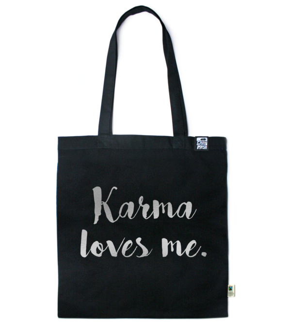 Cotton bag Karma loves me