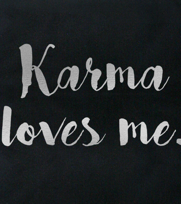 Cotton bag Karma loves me - Image 2