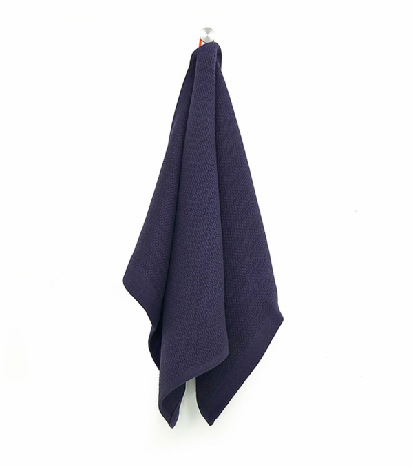 Hand towel 2 pcs midnight blue - Image 2
