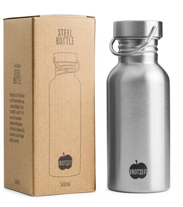 0,5l Trinkflasche Steel