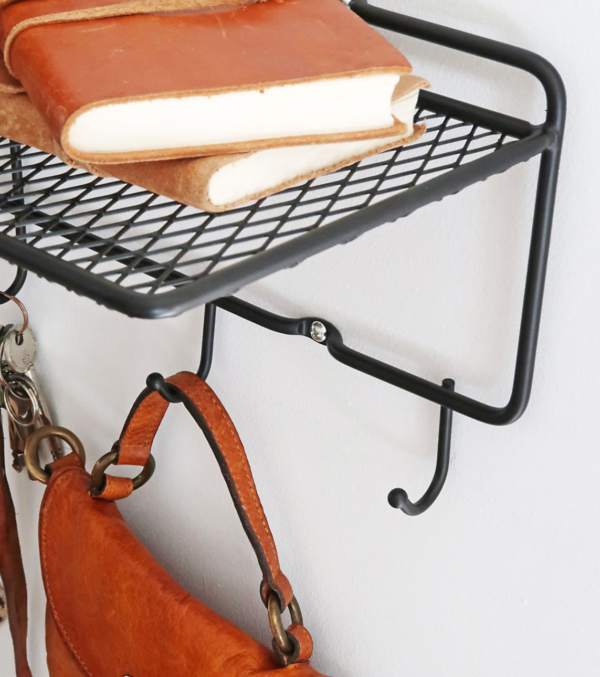 Wandgarderobe Schwarz 60 cm – Bild 3