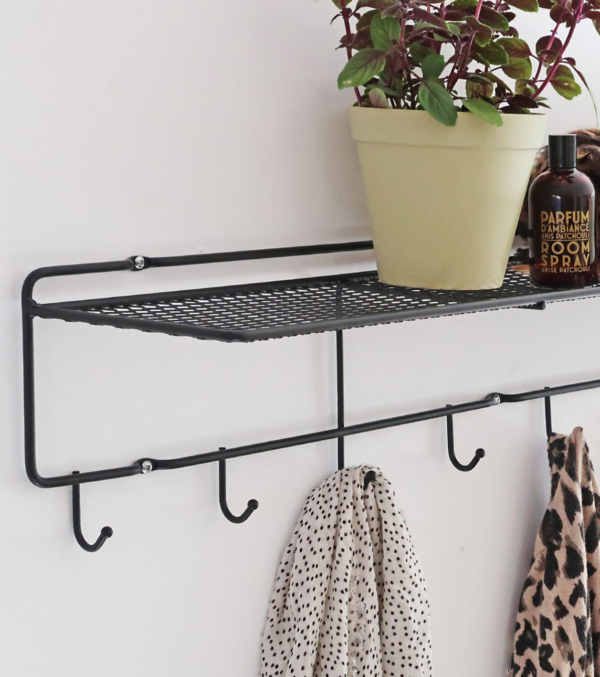 Coat rack black 100 cm - Image 2