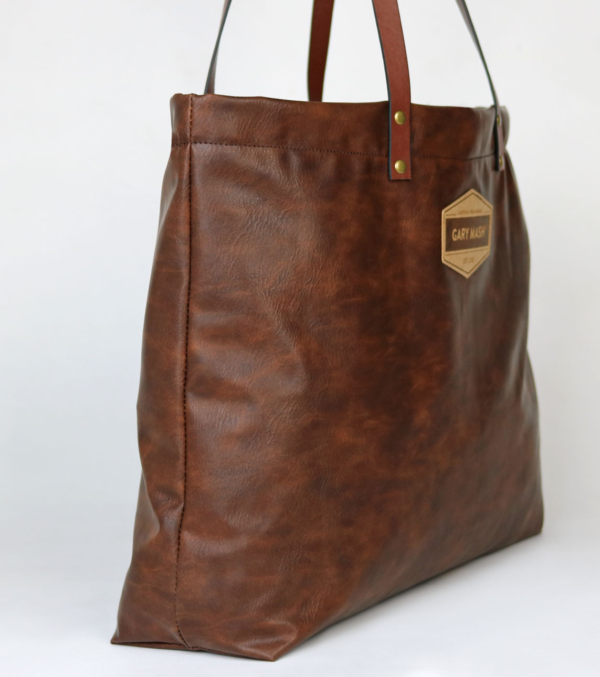 Shopper Bag Vintage Dark Brown - Image 3