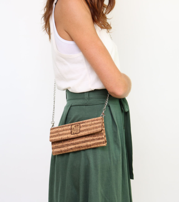 Cork wallet Dallas with chain - Image 2