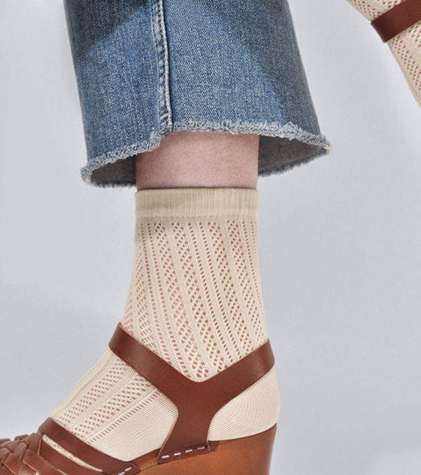 Klara Knit Socks Ivory - Image 3