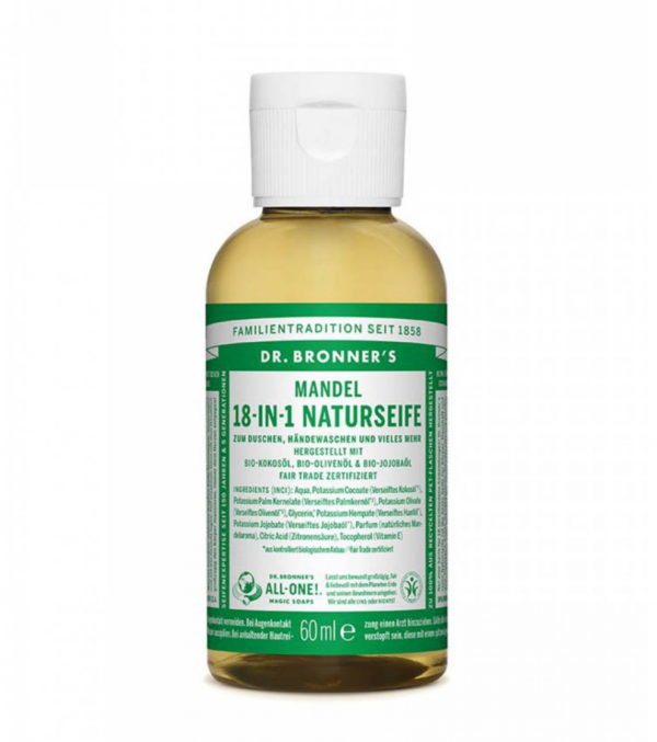 Organic Soap Almond, 60 ml