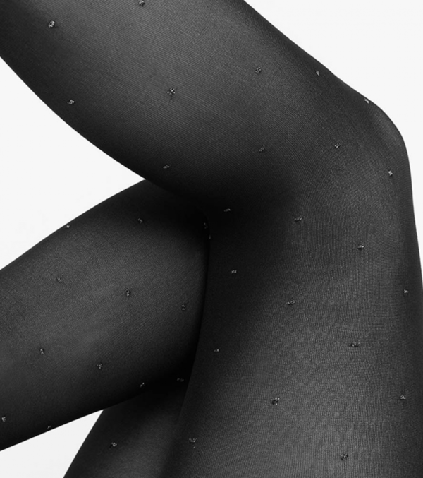 Strumpfhose Filippa Dots Schwarz, 50 den – Bild 2