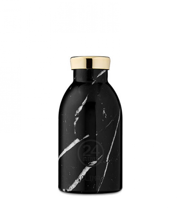 0,33l Thermosflasche Black Marble