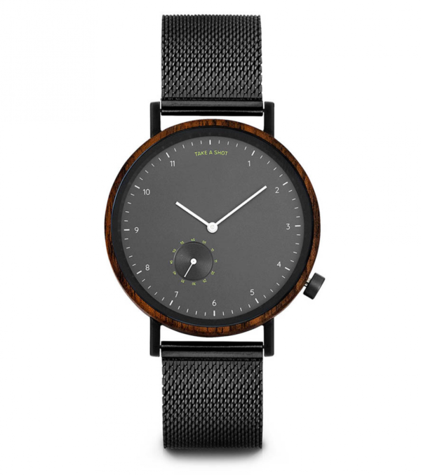 Armbanduhr Vernon Walnussholz, 42mm