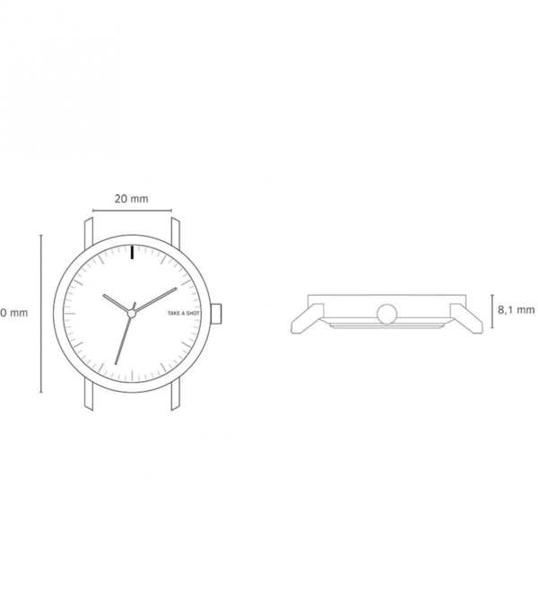 Watch Huck Oak wood, 40mm - Image 6