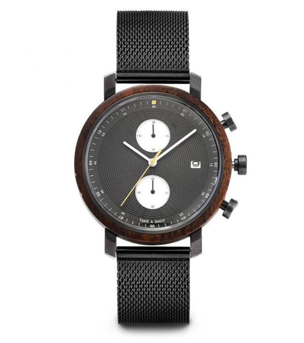 Watch Curtis walnut wood, 43mm