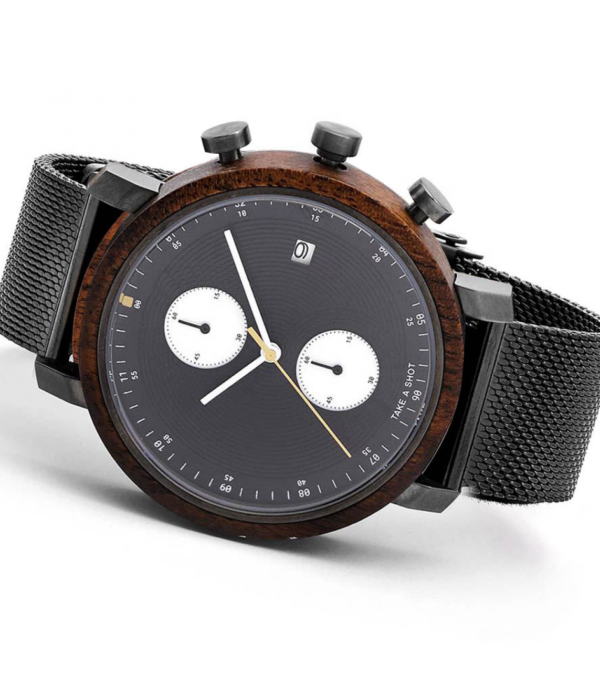 Watch Curtis walnut wood, 43mm - Image 3