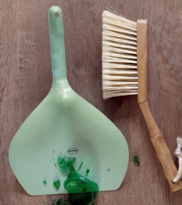 Kehrschaufel mit Besen, Vintage Green – Bild 4