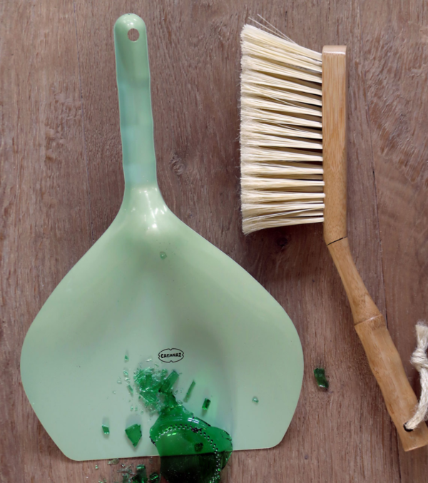 Dustpan with broom, Vintage Green - Image 4