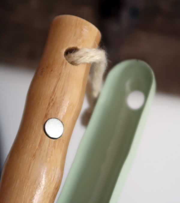 Dustpan with broom, Vintage Green - Image 3
