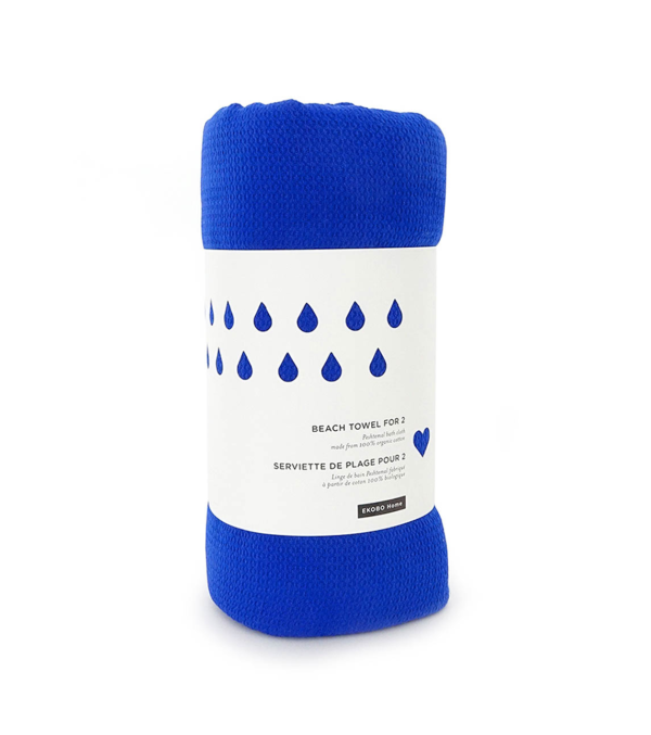 Beach Towel for 2, Royal Blue