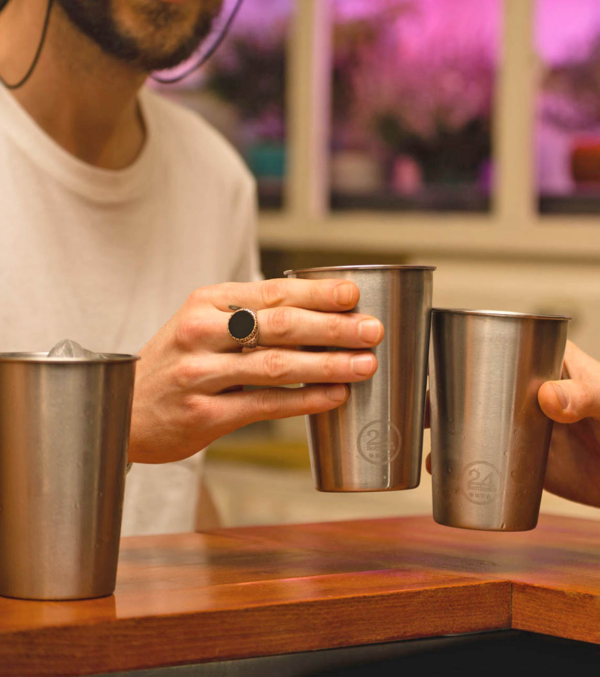 Stainless steel party cups, 4 pcs. - Image 4