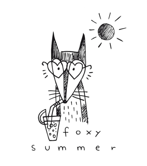 Shirt Foxy Summer Weiß – Bild 3