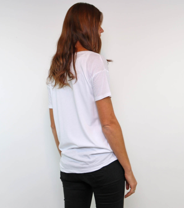 Oversize Shirt Summer Melon, Weiß – Bild 3