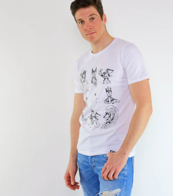 Shirt Sommerfuchs Weiß – Bild 2