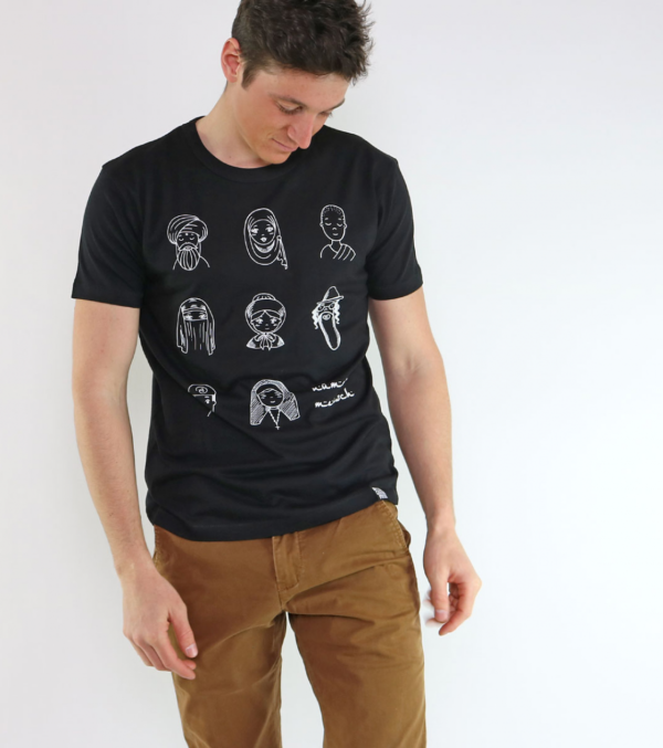 Shirt Human/Mensch Schwarz – Bild 2