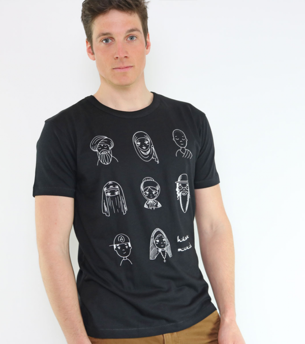 Shirt Human/Mensch Schwarz – Bild 4