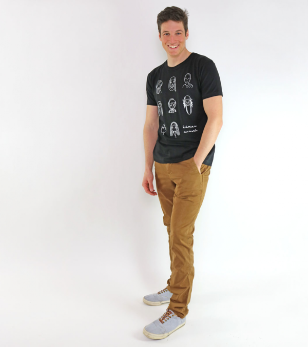 Shirt Human/Mensch Schwarz – Bild 3