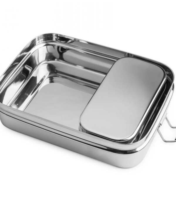 Stainless steel Lunch box 2 in 1 - Image 2