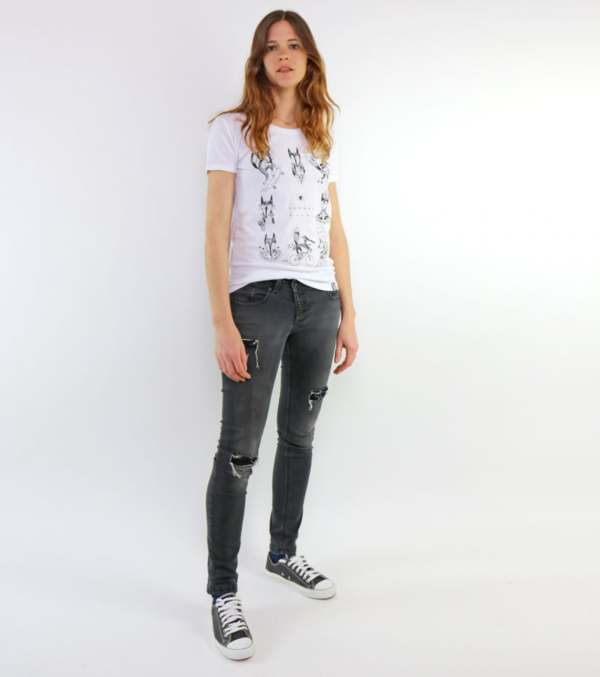 T-Shirt Sommerfuchs, Weiß – Bild 2