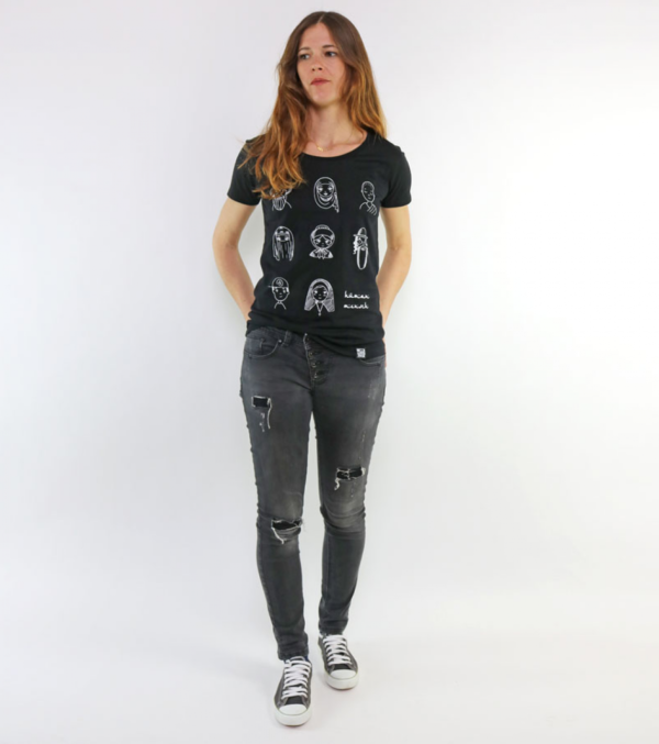Shirt Human/Mensch Schwarz – Bild 4