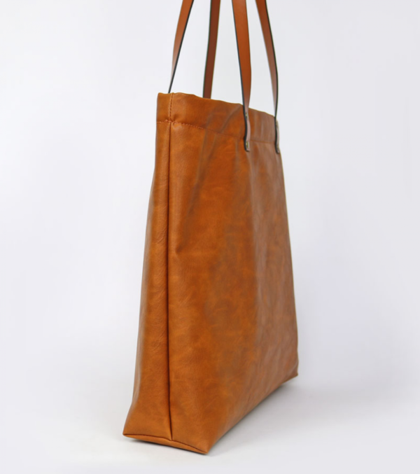 Shopper Bag Vintage Cognac Brown - Image 3
