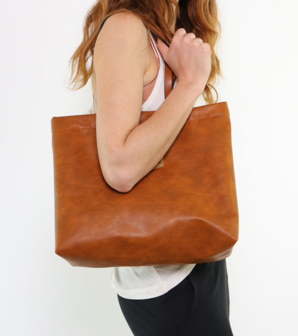 Shopper Bag Vintage Cognac Brown - Image 2