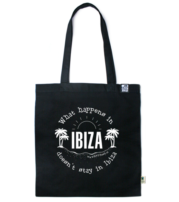 Cotton bag What happens in Ibiza