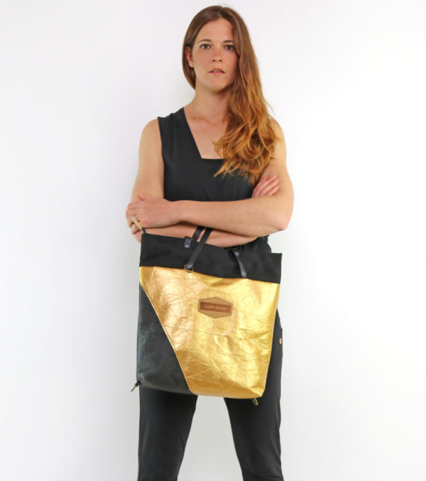 JANE Allrounder, Piñatex Black & Gold - Image 4