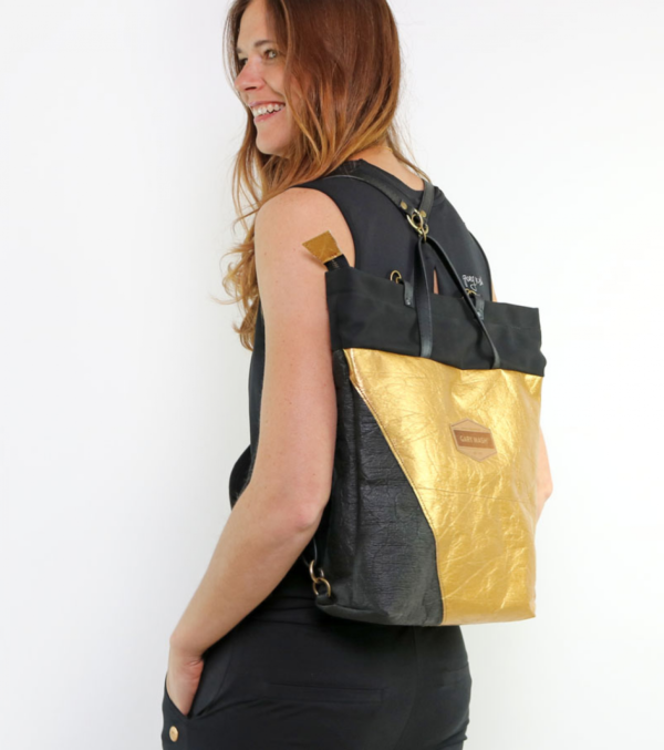 JANE Allrounder, Piñatex Black & Gold - Image 2