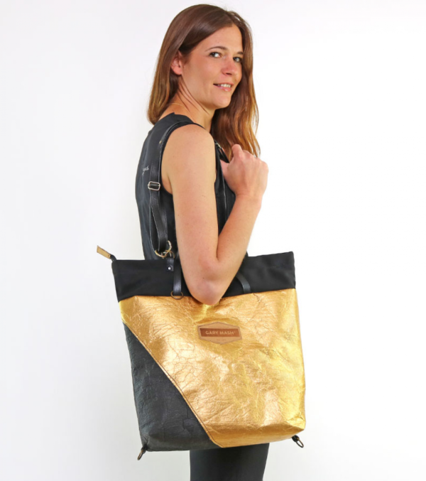 JANE Allrounder, Piñatex Black & Gold - Image 7