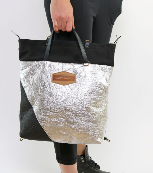 JANE Allrounder, Piñatex Black & Silver - Image 5