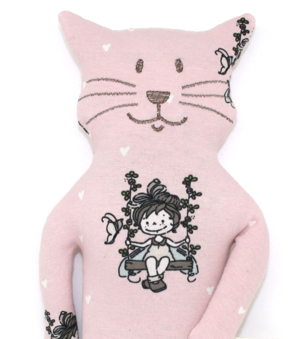 Cuddly Cat Girl on Swing - Image 2